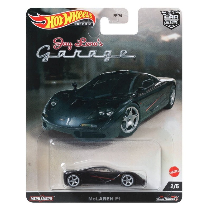HOT WHEELS PREMIUM 1/64 MCLAREN F1 CAR CULTURE JAY LENO'S
