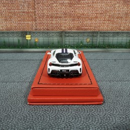 ROTATING WHEEL RW - 1/64 - FERRARI 488 PISTA - PEARLE SCENT WHITE - RESIN  HANDMADE MODEL (199PCS)