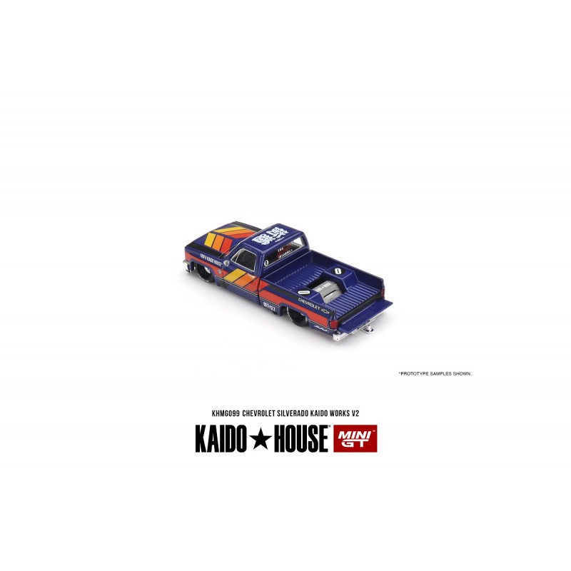 Kaido House Chevrolet Silverado KAIDO WORKS V3 1:64 | Modellino Verde Scuro PREORDINE